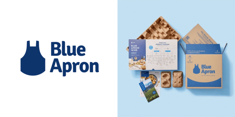 Blue Apron logo and packaging