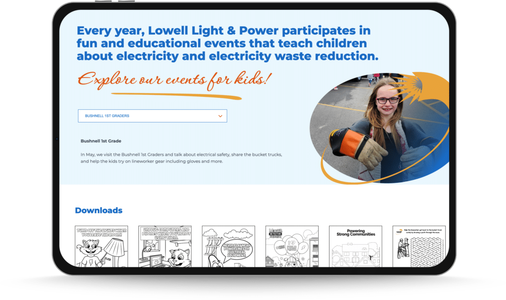 Lowell Light.& Power work sample